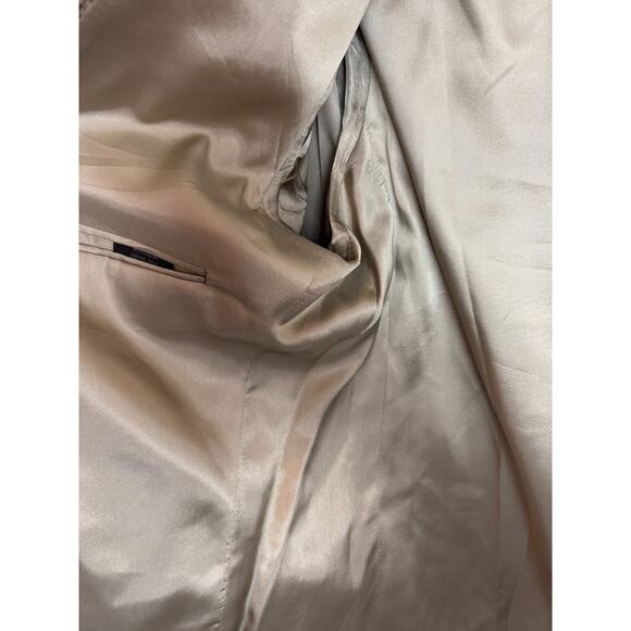 NINO CERRUTI beige black check houndstooth 100% silk mens jacket blazer 42R - Picture 8 of 11